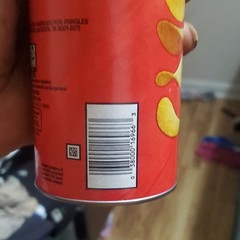 Pringles Packaged Snack Crisps Potato Chips Can 7 Servings 28g Pantry
