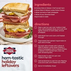 Fully Cooked Chef Carved Dinner Ham – 3 lb, Juicy & Flavorful, Perfect for Meals