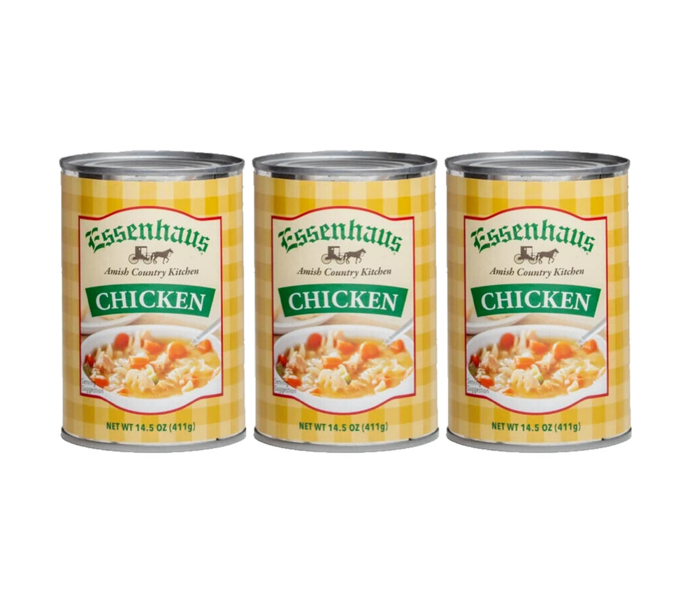 Das Dutchman Essenhaus Canned Chicken 14.5oz Can 3 Pack Amish Middlebury IN