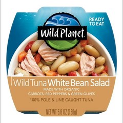 Wild Tuna Salad White Bean Chickpeas Carrots Ready-To-Eat 4 pack 5.6oz EXP 07/27