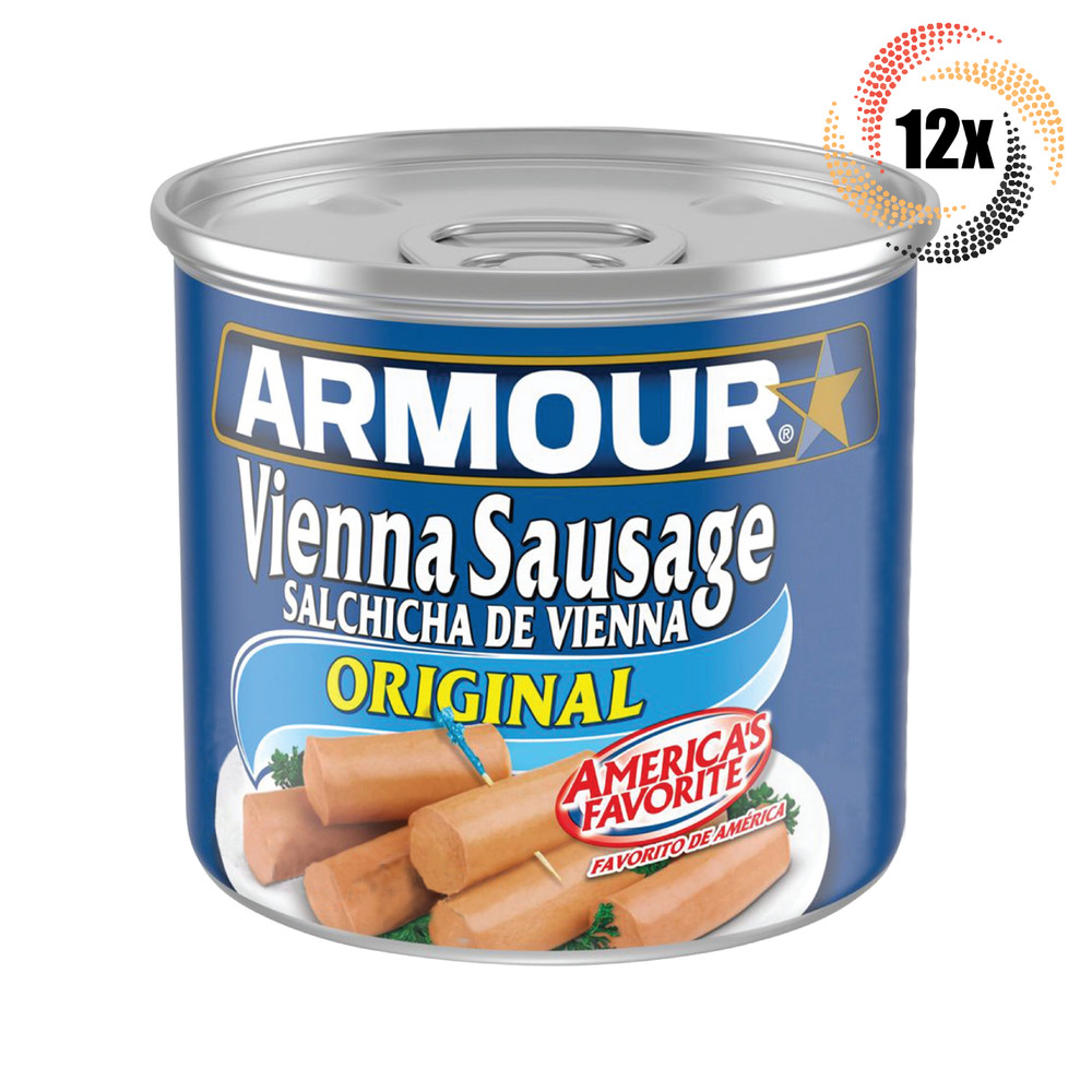 12x Cans Armour Star Original Flavor Vienna Sausages | 4.6oz | Fast Shipping!