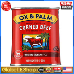 Ox & Palm Corned Beef Original Chunky Style in Tapered Can, 11.5 oz Can