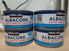 4 Cans Of Kirkland Solid White Albacore Tuna in Water 7 oz Can FREE SHIPPING