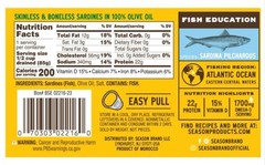 Season Sardine Fillets in Olive Oil Wild Caught 4.375 oz – Pack of 6