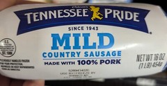 Tennessee Pride Mild Country Sausage 16 Oz (4 Pack)