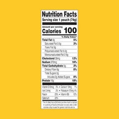 Convenient Pack of 12 Roasted Garlic & Herb Chicken Pouches, Low-Calorie Meal