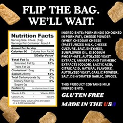 Nacho Cheddar Pork Rinds Chicharrones 4 Pack Snacks