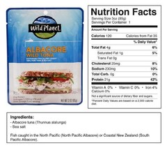 Wild-Caught Albacore Tuna in Sea Salt, 3 oz Pack – Keto & Paleo Friendly