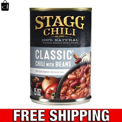 Delicious 15oz Classic Chili with Beans, 12 Cans – Perfect for Dinners & Dips