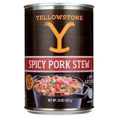 (2 pack) New Yellowstone Spicy Pork Stew 15 oz. Can