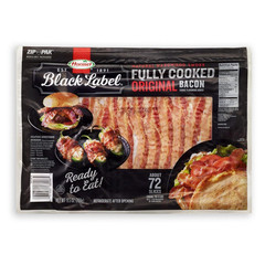 Black Label Fully Cooked Bacon (72 Slices) – PACK of 2