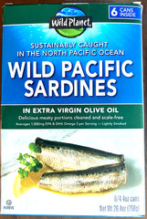 Wild Planet Wild Pacific Sardines in Extra Virgin Olive Oil, 4.4 oz., 6-count