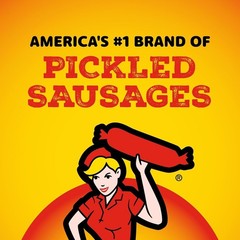 Tangy Big Mama Pickled Sausages, 10g Protein per 2.4oz Sausage – 6 Count