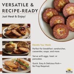 Traditional German-Style Goetta Canned Meat – Fully Cooked Pork & Oats, 14.5 Oz,