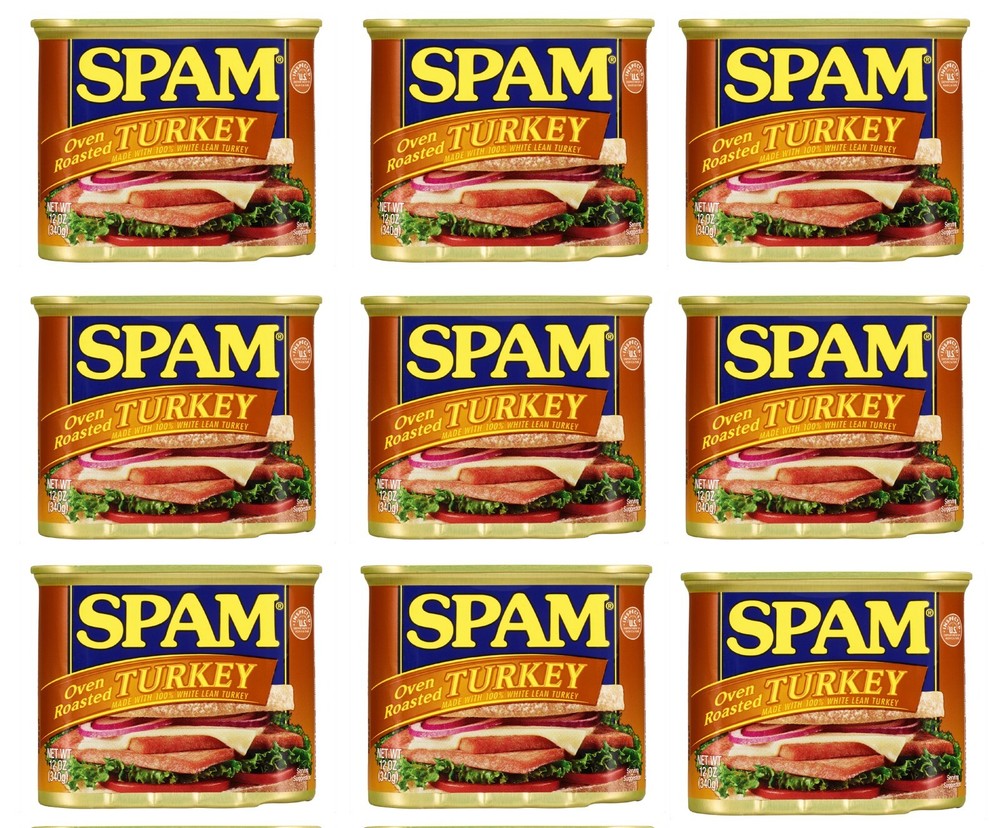 SPAM Oven-Roasted Turkey – High Protein White Meat Size 12 oz Cans (9-Pack)