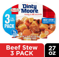 Beef Stew Ready to Eat Meal 9 oz x 3 Hearty Meat Potatoes Carrots Gluten Free-US