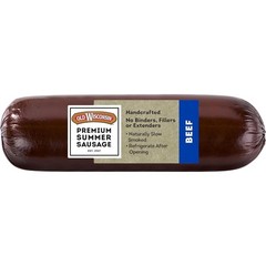 Artisan Hardwood Smoked Beef Summer Sausage – 8 Oz, Gluten-Free, High Protein