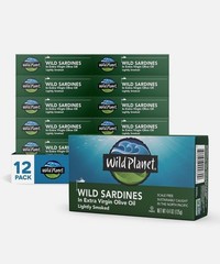Wild Planet Wild Sardines in Extra Virgin Olive Oil Smoked, 4.4. Oz (Pack of 12)