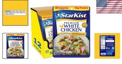 Versatile Fully Cooked Chicken Pouches – Gluten-Free, Easy Meal Prep, 12 Pack