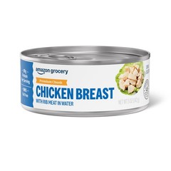 Amazon Grocery, Premium Chunk Chicken Breast with Rib Meat in Water, 5 Oz