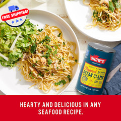 Clams – Canned Chopped Minced – Snows Ocean – Gluten Free – High Protein