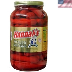 Gourmet Spicy Pickled Sausage 39 ct. in 4 lb Gallon Jar – Snack Sensation