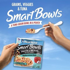 StarKist Smart Bowls Tuna, Pasta and Beans, Mediterranean Style, 4.5 oz Pouch