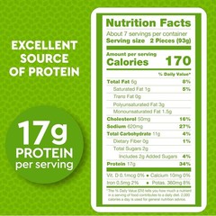 Just Bare Lightly Breaded Chicken Breast Original Strips, Frozen, 3 lbs.