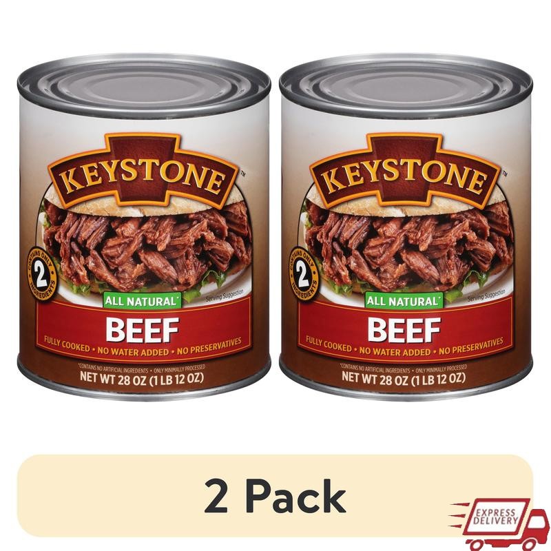 All Natural Beef Fully Cooked 2 Pack 28 Oz No Preservatives Meal Prep Soup Tacos