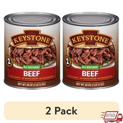 All Natural Beef Fully Cooked 2 Pack 28 Oz No Preservatives Meal Prep Soup Tacos