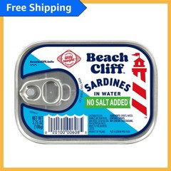 Wild Caught Canned Sardines in Water – 3.75 oz, High Protein, No Salt Added
