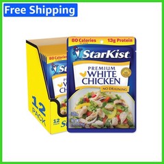 Bulk 12-Pack White Chicken Pouches – Delicious, Gluten-Free Convenience