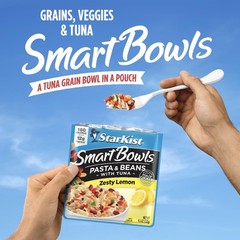 Smart Bowls Zesty Lemon, 4.5 oz Pouch (Pack of 12) – Features Pasta & Beans w…