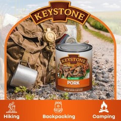 3 Cans- KEYSTONE Meats All Natural Canned Beef, Chicken and Pork Bundle 28oz