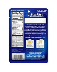 Chunk Light Tuna in Water, 2.6 oz Pouch 24 Pack Ready to Eat Wild Caught Tuna…