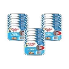 Sardines in Water, 3.75 Ounce Cans (Pack of 18), Wild Caught Canned Sardines