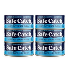 Safe Catch Canned Wild Tuna Fish, Caught, Lowest 5 Ounce (Pack of 6)