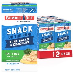 Bumble Bee Snack On The Run FatFree Tuna Salad with Crackers Kit Ready to Eat…