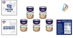 Swanson Canned Chicken a la King – Creamy and Nutritious 10.5 oz Can, 5-Pack