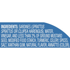 Sardines in Mustard Sauce, 3.75 Oz. Can (Pack of 1), Wild Caught Canned Sardines
