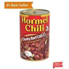 Chunky Beef Chili with Beans, No Artificial Ingredients, 15 Oz Pack of 6