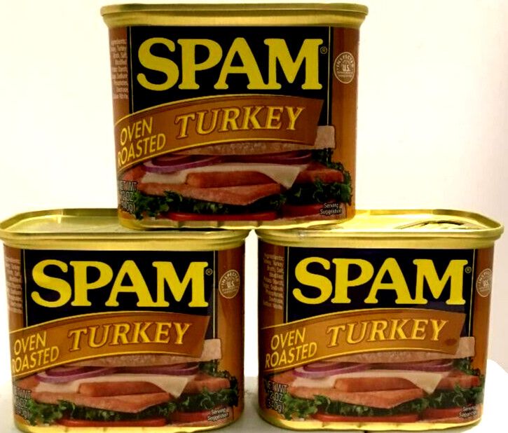 Spam Oven Roasted Turkey Luncheon Meat 12 oz ( Pack of 3 )
