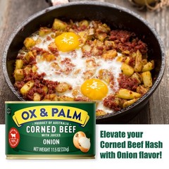 Ox & Palm corned Beef onion Flavored 11.5 oz can……