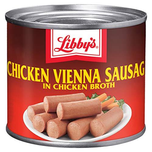 Libby’s Chicken Vienna Sausage in Chicken Broth Canned Sausage 4.6 OZ