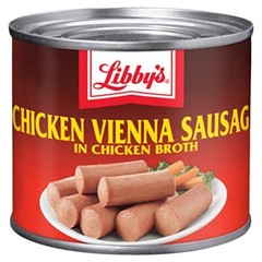 Libby’s Chicken Vienna Sausage in Chicken Broth Canned Sausage 4.6 OZ