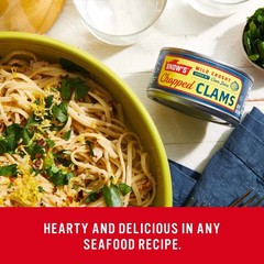 Snow’S Wild Caught Chopped Clams Canned 6.5 Oz Can Pack of 12