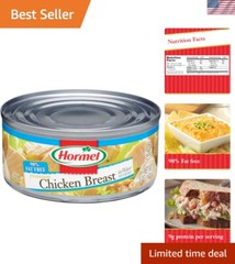Healthy Canned Chicken Breast – 98% Fat Free, Protein-Rich, 12 Cans of 5oz Each