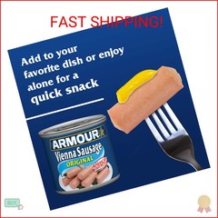 Armour Star Vienna Sausage, Original Flavor, Canned Sausage, 4.6 oz (Pack of 6)