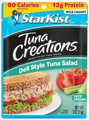 Ensalada De Atun Estilo Deli De Tuna Creations, 3 Oz, Paquete De 12