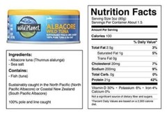 12 Wild Planet ALBACORE WILD TUNA & Sea Salt Only! NO FILLERS Pole & Line Caught